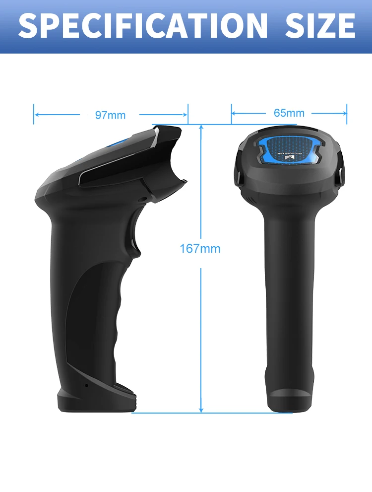 Xincode 2D 1D el kablosuz barkod tarayıcı tarama tabancası kablolu Usb barkod okuyucu mağaza süpermarket depo envanter