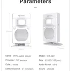 Waytronic X22 Voice Promotion Advertising Wifi Motion Activated Sound Player For Chain Store