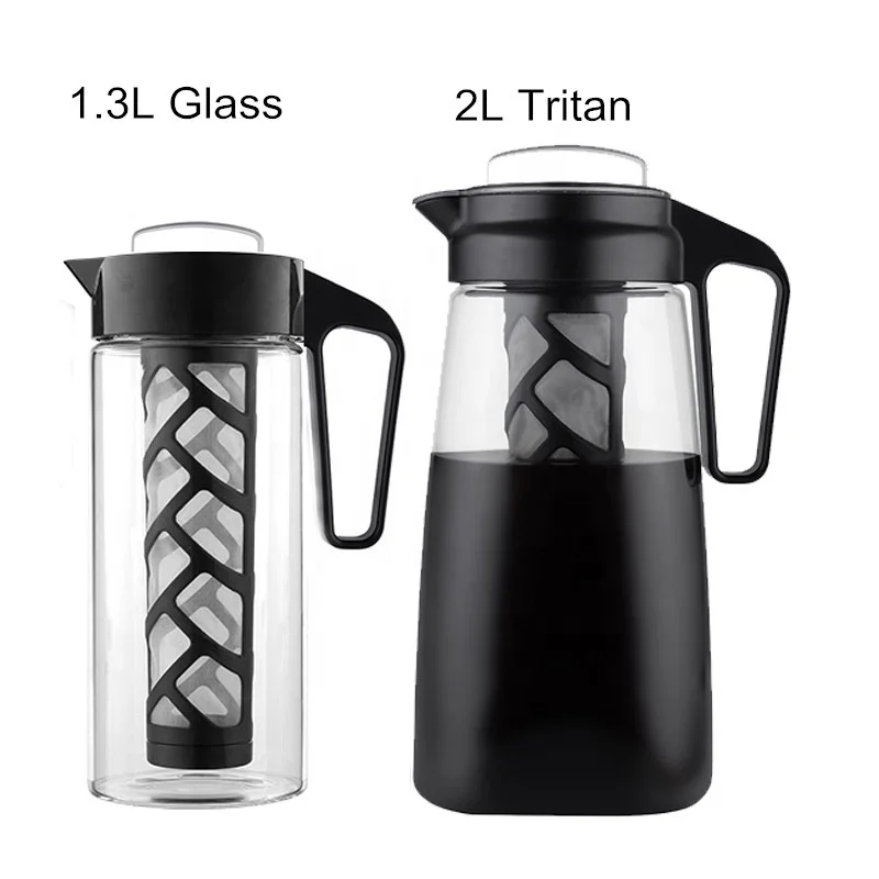 Brewed Iced Coffee Makers Cold Brew Coffee Maker Glass Pitcher Infuser 1.3L
