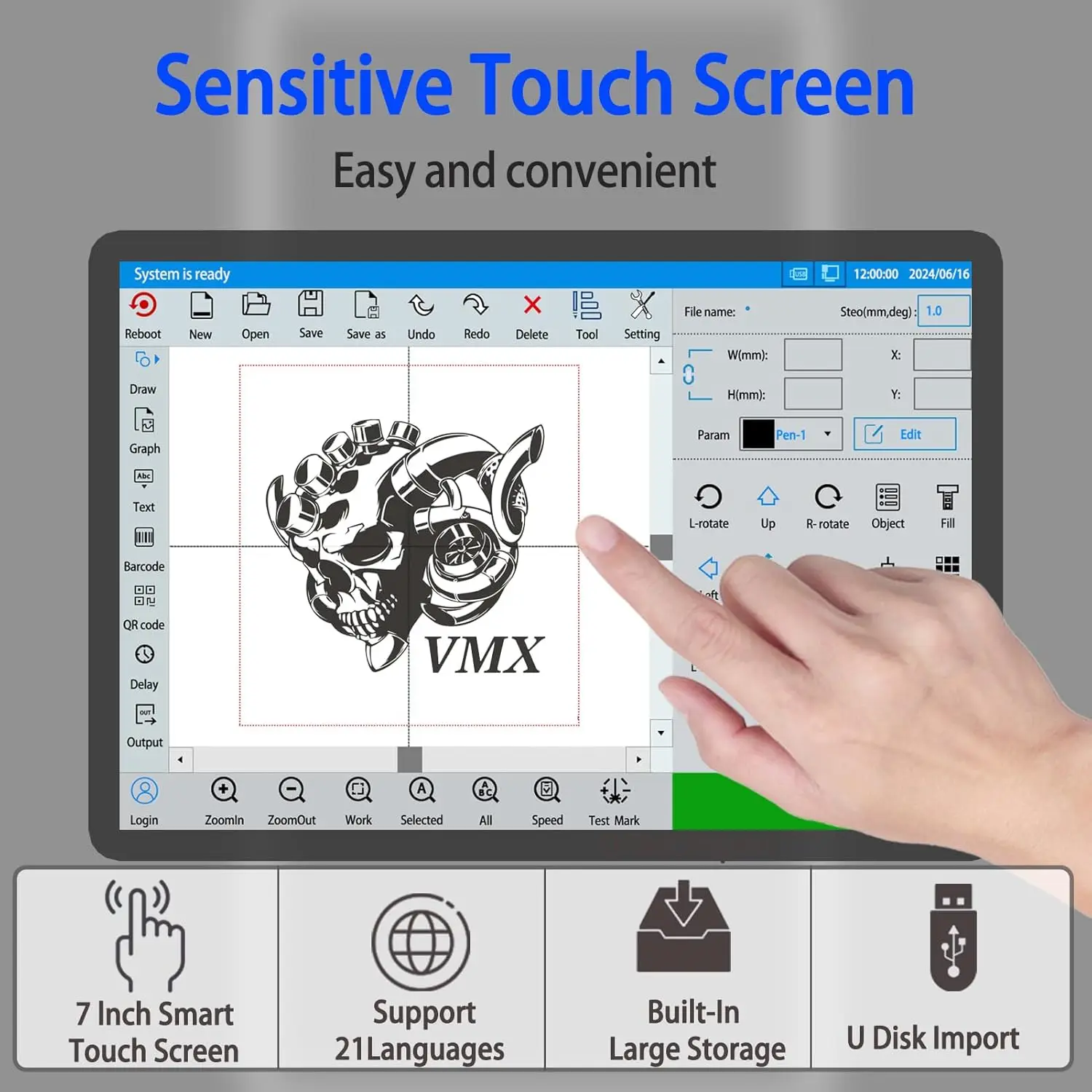 20w 30w 50w 100 Watts Hand Held Steel Metal RAYCUS MAX Fiber Laser Carving Marker Mark Etcher Printer Engraving Marking Machine