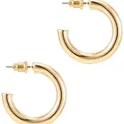 Earrings Hoops Fashion Gold Colored Party Vacation Jewelry Earrings Lightweight Open Hoops Earrings For Women