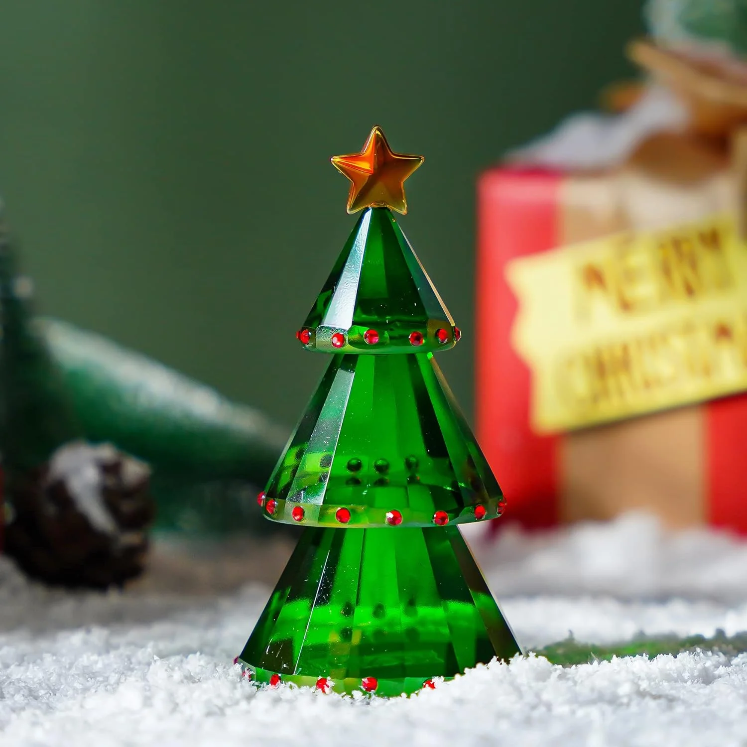 product christmas crystal tree ornament holiday decoration high quality glass christmas tree gift-8