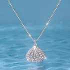 Silver Necklace Silversilversilver Fashion Shell Zircon S925 Silver Necklace