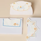 Burp Cloths Bibs Set New Arrival Organic Burp Cloths Newborn Bibs Bibs Set Baby 3 Pack Bibs