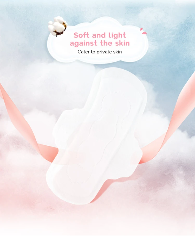 Wholesale Biodegradable Organic Sanitary Pads Women Menstrual Lady