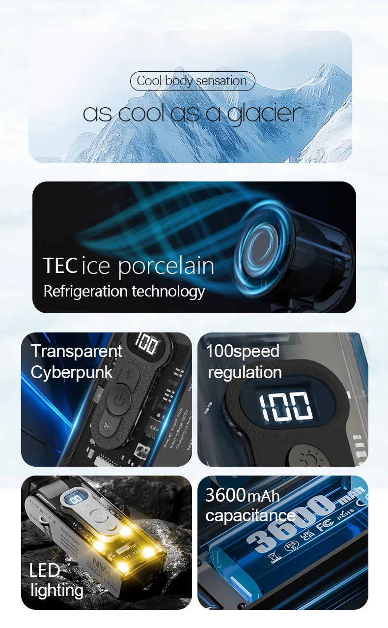 Mini Handheld Fan, USB, Portable, 100 - detail 6