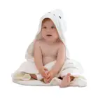 Baby Premium Soft Organic Bamboo Baby Bath Towels White Cartoon Hooded Baby Bath Towel