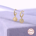 Jewelry Women Hoops Women ROXI S925 Sterling Silver Sunflower Girls Huggie Hoop Earrings Jewelry For Women