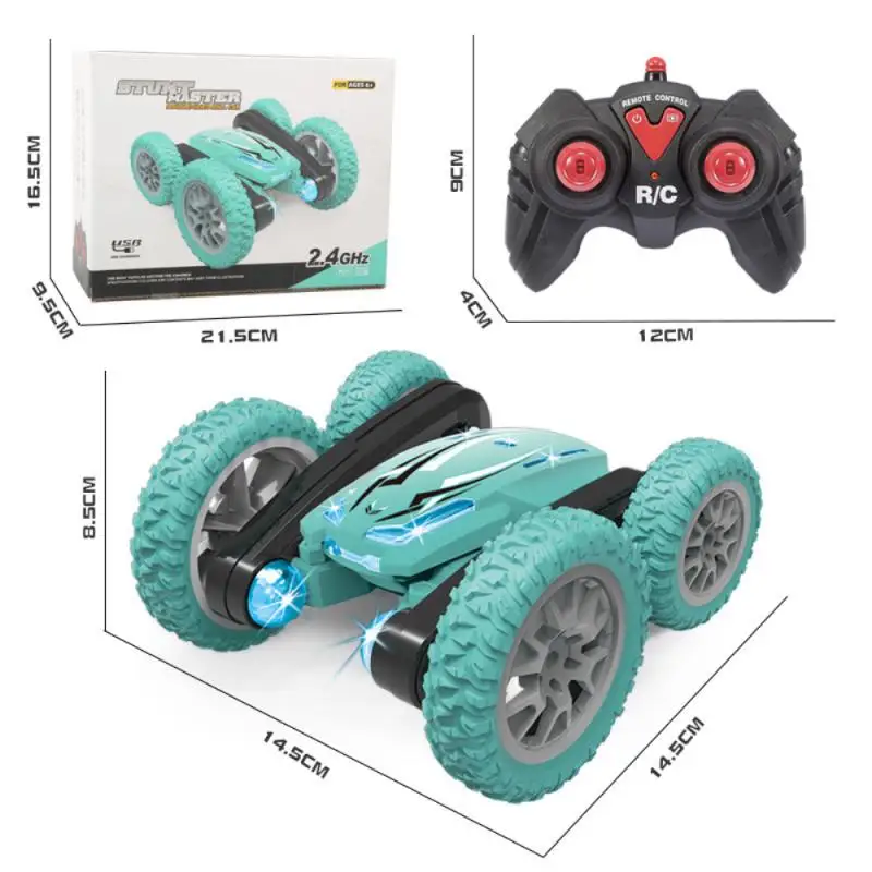 2.4G 4WD Stunt Drift Car Deformation Rotation Remote Control Rolling Car 360 Flip Double Side RC Cars Toy Gift