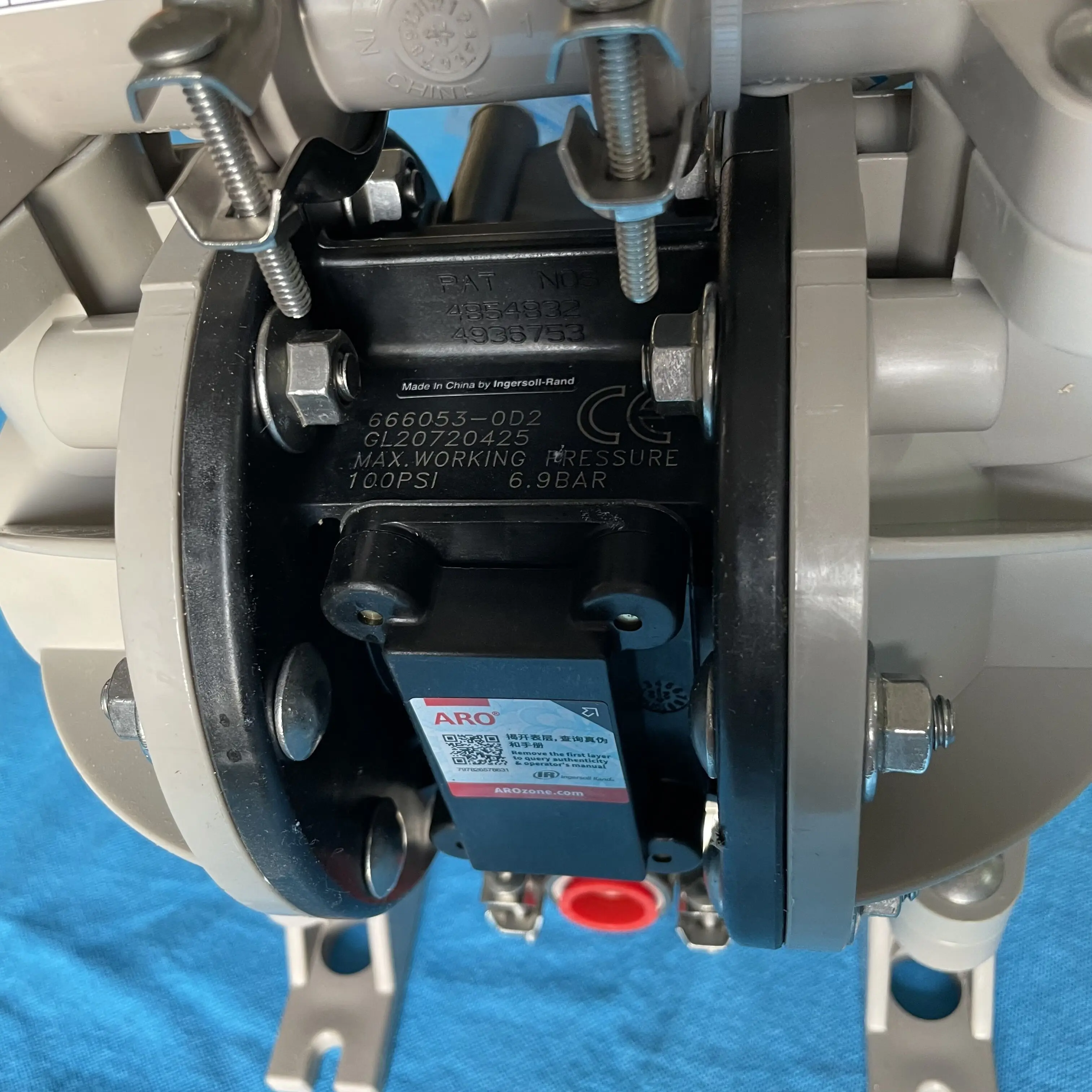 ARO Non-Metallic Air Operated Double Diaphragm Pump 666053-0D2 Pneumatic Diaphragm Pump AODD Pump factory