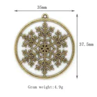 Earrings Material DIY Jewelry Accessories Snowflake Earrings Key Chain Pendant Alloy Earrings Material