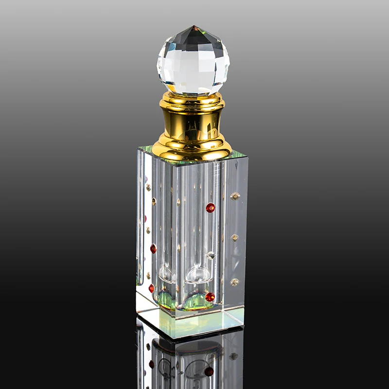 product small bridge cyrstal 2025 new hot square luxury glass empty bottle 3ml 6ml square crystal perfume bottle-7