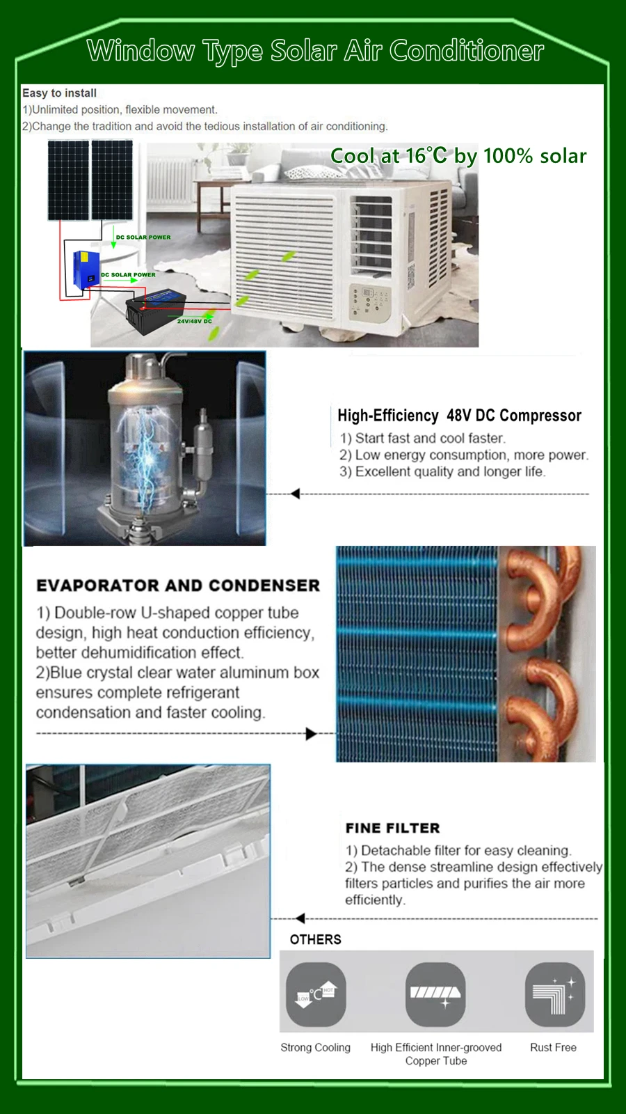 Air Conditioner, 100%, Solar, 1.5HP, 2.0HP - detail 8