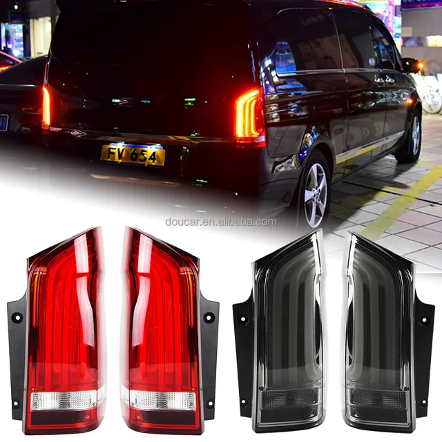 DOUCAR Benz tail lights for Vito W447 V Class 2016-UP OE LED tail lamps modified rear lamps DRL Auto Lighting Systems