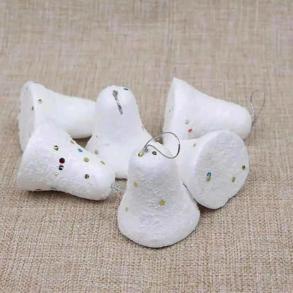 6 pcs Cute Foam Ball Shape Ring Shape Cheap Christmas Tree Hanging Decorations