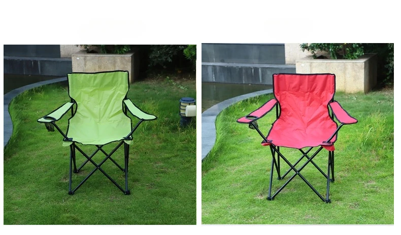 Portable Folding Heated Outdoor Foldable Camping Beach Fishing Chairs with Padded Hard Armrest