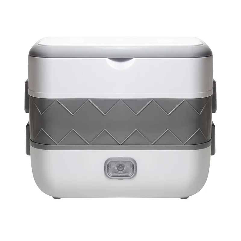 SQ06 Portable Hheating Lunch Box Double Layer Stainless Steel Food Container Gifts Plug in Lunch box Cooker