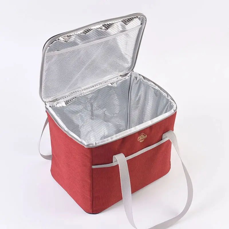 Foldable  insulated  waterproof delivery  fabric cooler bag 24  for lunch, grocery, picnic, travel, shopping