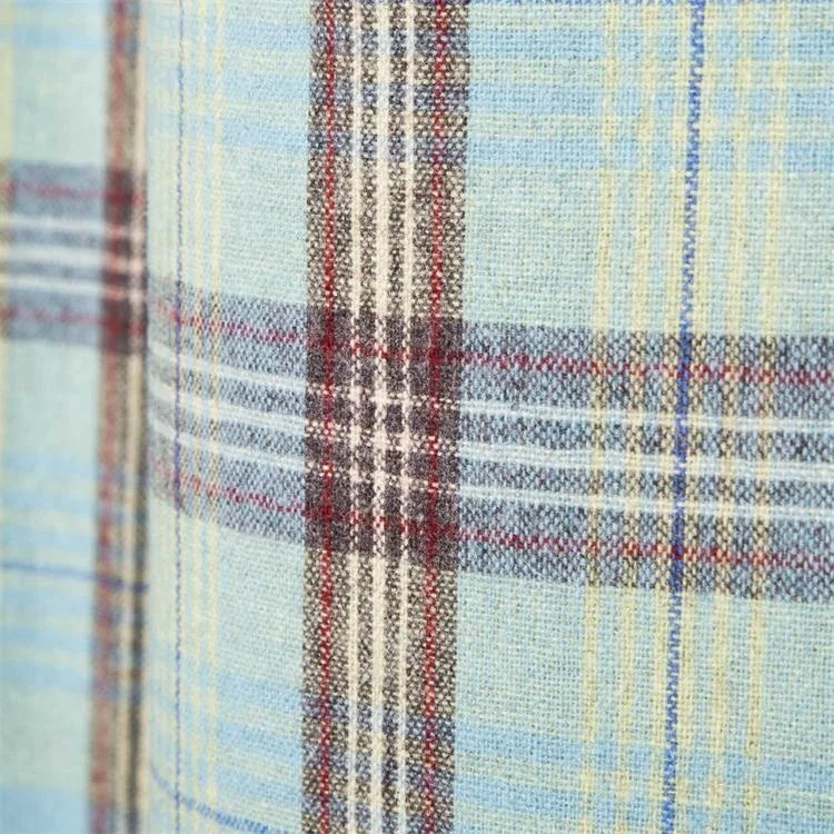 Factory direct sale curtain plaid fabric Nordic style jacquard curtains custom