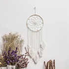 Handmade Woven Boho Macrame Dream Catcher Home Decor Wall Hanging For Living Room