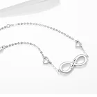 Silver Bracelet Silver S925 Sterling Silver 8 High-end Bracelet Jewelry Ladies Fashion Bracelet