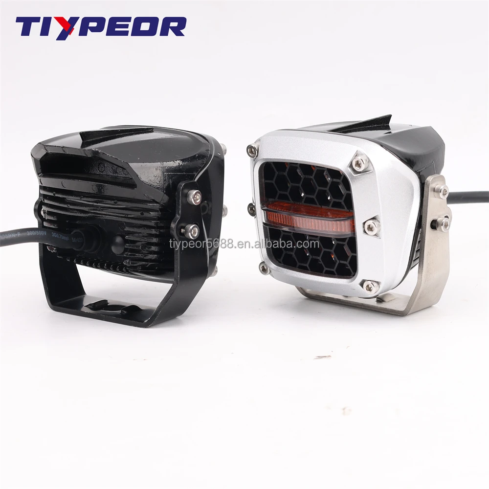 product tiypeor super bright flush mount led work lamp 12v spot 4x4 60w work light 4 mini work light for motorcycle truck boat trailer-11