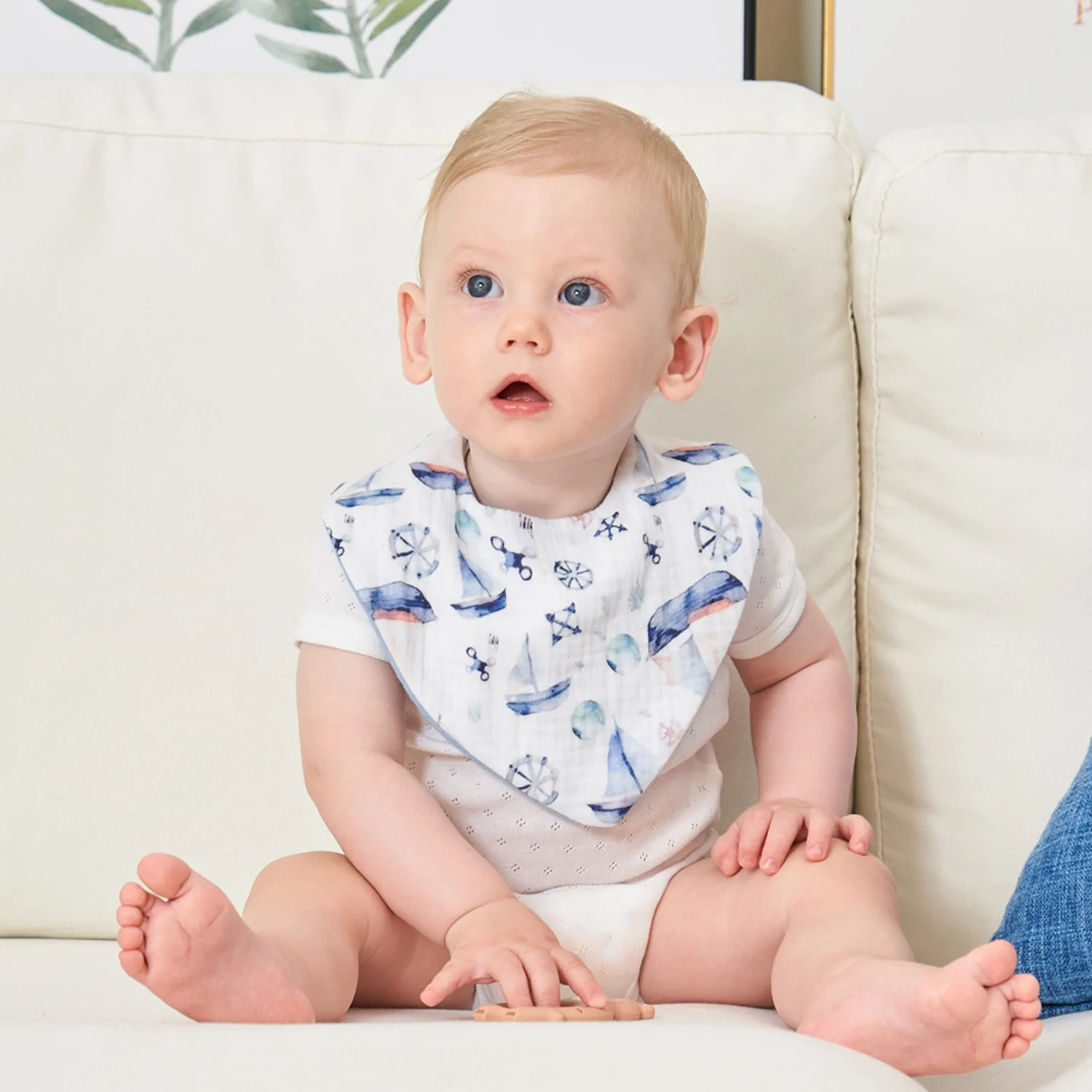 Muslin Baby Bandana Drool Bibs Multicolor Infant Toddler Absorbent Bibs for Drooling and Teething Drool Bibs