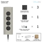 Kitchen Socket With European Sockets And USB QC Charger
