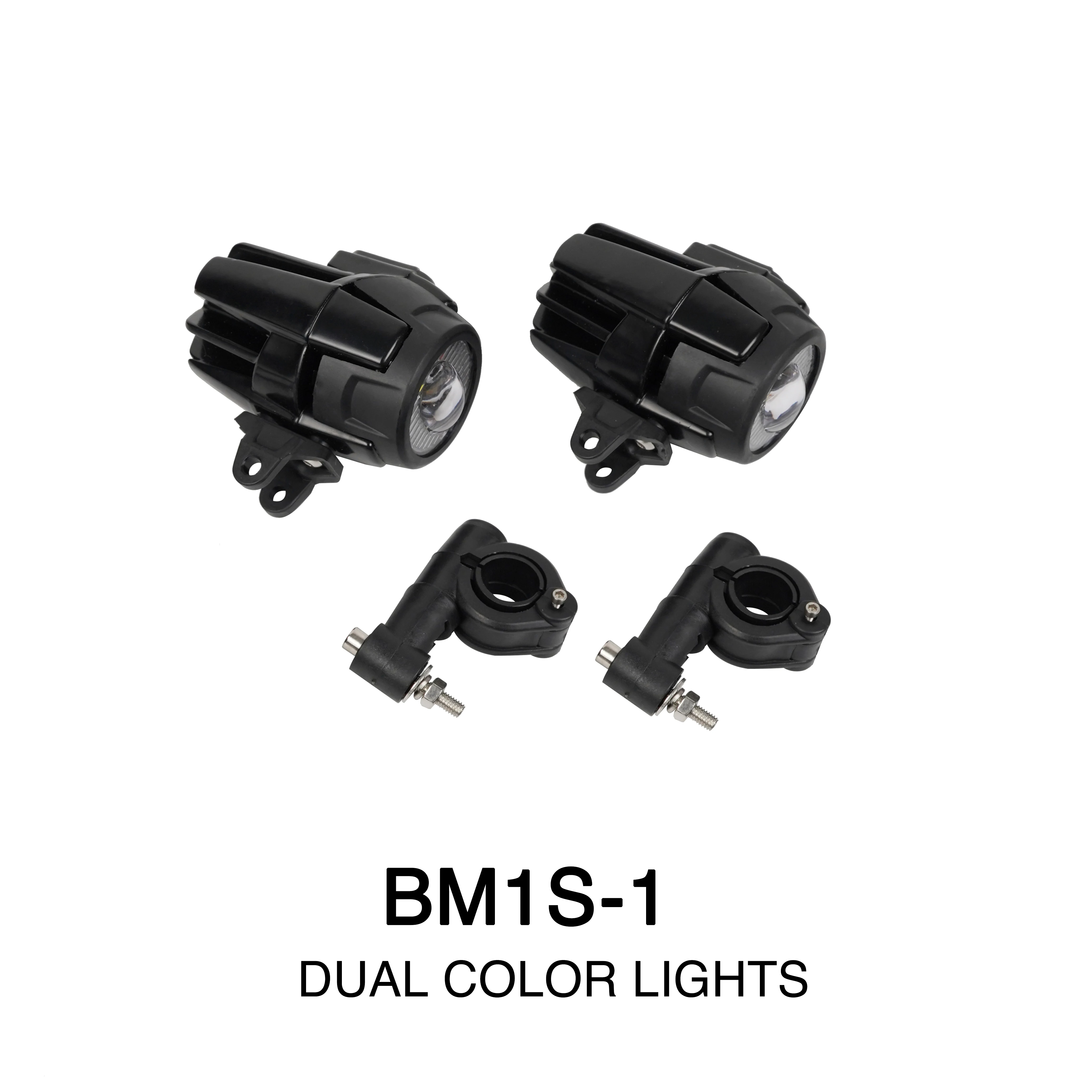 Universal Motorcycle LED Auxiliary Lights Spot Driving Fog Light with two color fit for BMW Waterbird factory