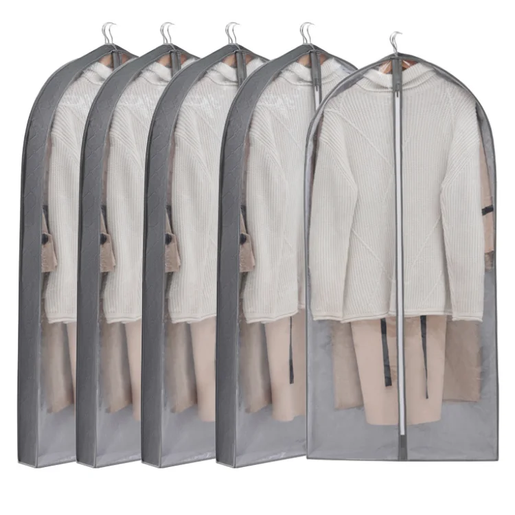 Long Zipper Transparent Window Portable Hanging Garment - Buy Hanging Garment Hanging Bag,Portable Garment Bags Product on Alibaba.com