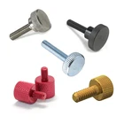 Black Brass Thumb Screws Brass China 8-32 1/4-20" Stainless Steel Black Flat Hand Thumb Screw High Precision M3 M4 M5 M6 Aluminum Brass Knurled Thumb Screw