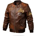 Leather Jackets Fashion Young Custom Embroidery Men'S Leather Jackets