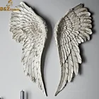 Wings Large Sculptures Customizable Abstract Large Fiberglass Stainless Steel Angel Wings Wall Sculpture Statue
