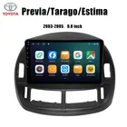 Screen Factory OEM ODM 8-core Android IPS QLED Screen Car GPS Navigation For Toyota Previa Tarago Estima In Car Video