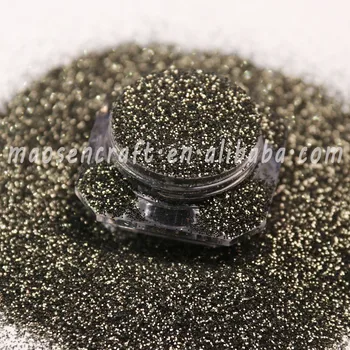 Custom Metallic 1/128 Fine Golden Black Craft Glitter For Tumbler