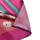 Red Scarf Red Scarf Red Satin Twill Print Scarf Fashion Luxury Thin Square Paisley Silk Scarf