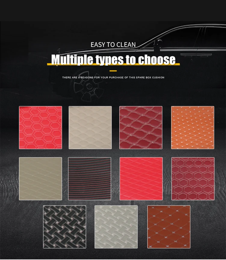 3D Universal Factory direct sale car mat hand sew leather car floor mat