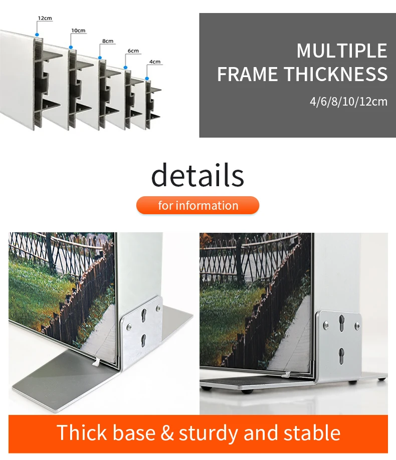Two Side Backlit SEG Trade Show Wall Displays LED Light Box H81a276ef102c415abe3d610237e838bbf