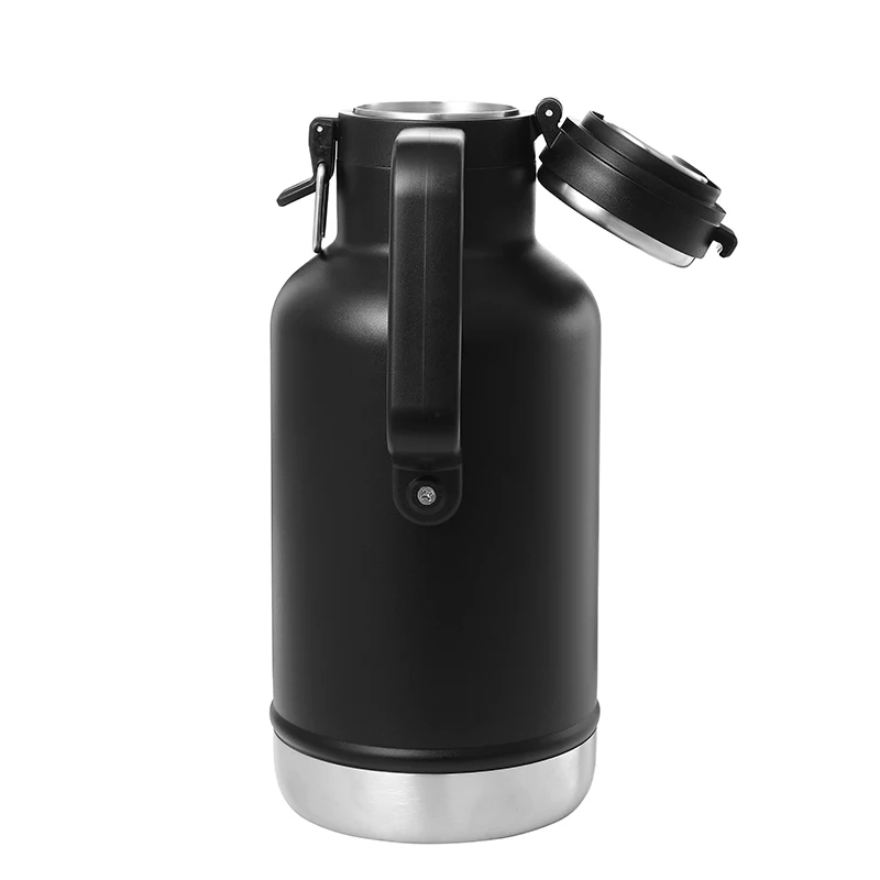 Customized Color 1.9L Water Bottle Sports Bottle Double Wall Stainless Steel Vacuum Flask Outsides with Handle