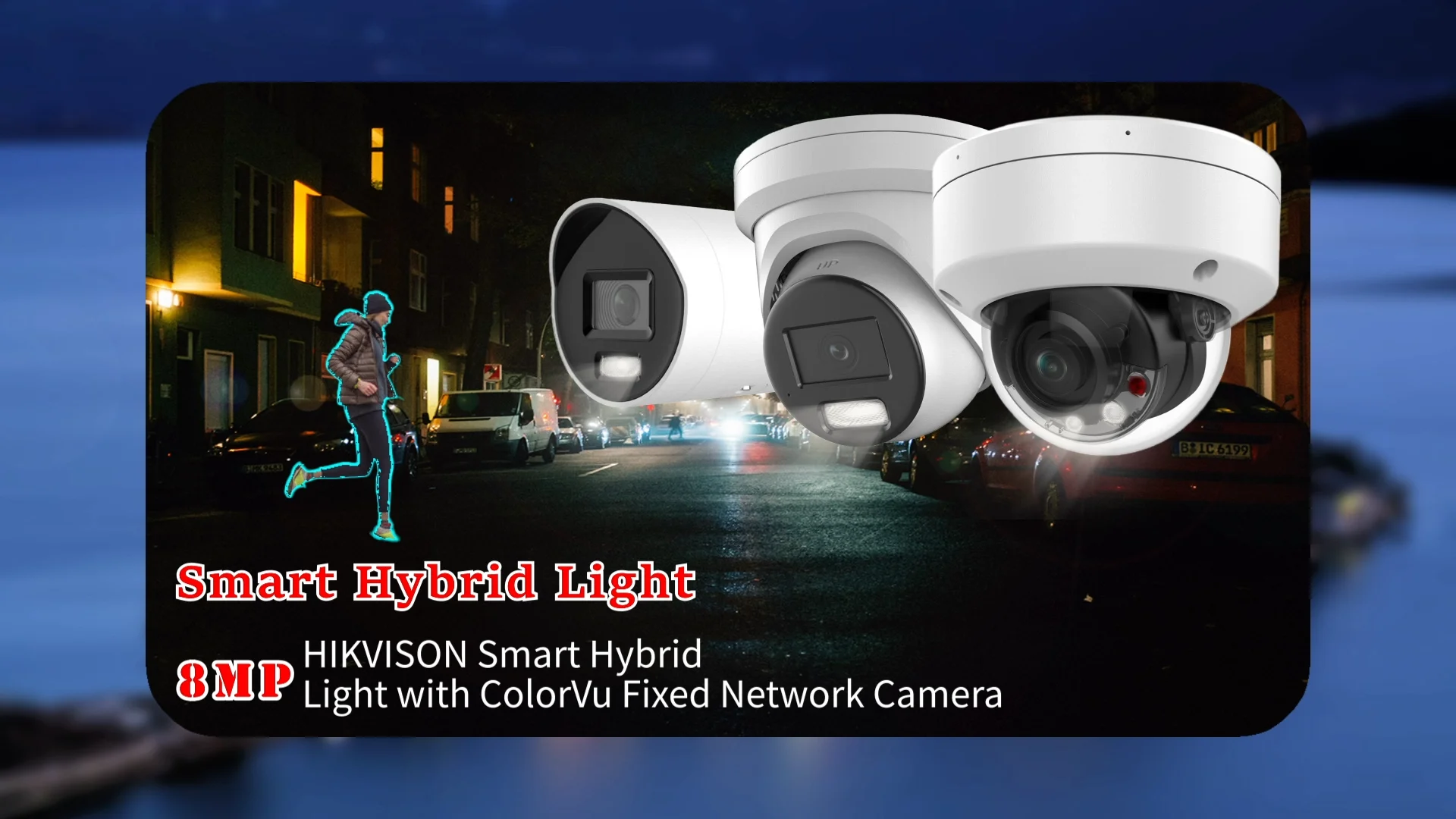 Hik Smart Hybrid Light Color View 4mp 6mp 8mp 4k Full Color Dome Turret