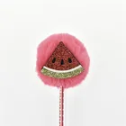 Ball Pens Pen 2020 Creative Stationery Plush Ball Gift Ball Pens Fruit Ball Ballpoint Pen Slim Ballpoint Pen