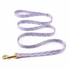 Fashion Accessories Custom Label Sublimation Printing Fashion Rose Gold Pet Dog Accessories Leash