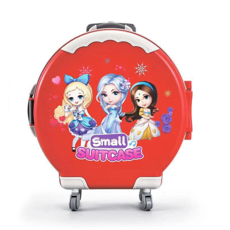 Newest mini draw-bar box mini plastic suitcase plastic toy suitcase