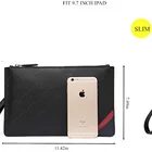 Black Stones Bag Ladies Mobile Wallet Pu Leather Black Stones Clutch Bag