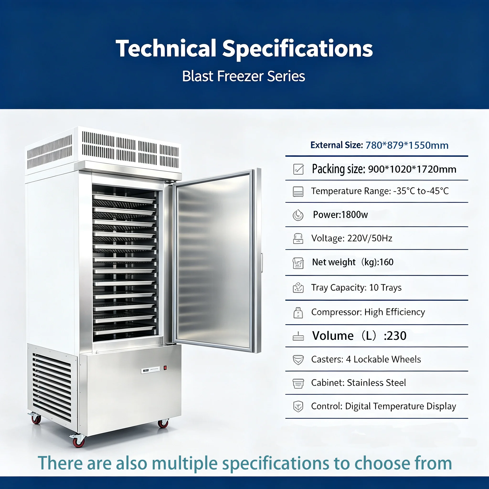 Blast Freezer, 220 V, 7000 - detail 42