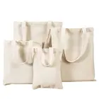 Custom Canvas Bag Wholesale Custom Printed Eco Friendly Recycle Plain Organic Eco Canvas Reusable Women Tote Cotton Bag