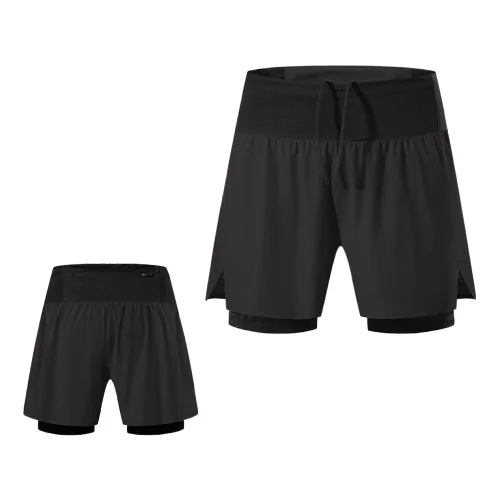 product b571 customized logo men running sports wear fitness breathable 2 in 1 shorts trail run shorts-9
