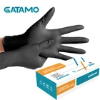 Gloves Nitrile Rubber Gloves C1 Gatamo Black Nitrile Gloves Examination Gloves Powder Free Rubber Gloves