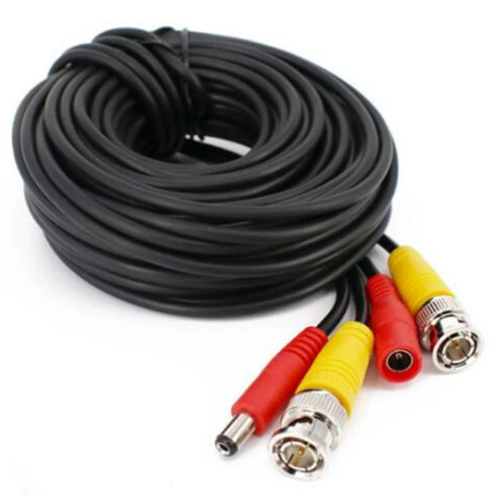 10 METRE PRE-MADE SIAMESE CABLE CCTV BNC VIDEO AND DC POWER CABLE 10M 