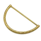 Custom Handbag Bag Handle Custom 11.5*6.3cm D Shape Gold Metal Bag Handles For Handbag Purse